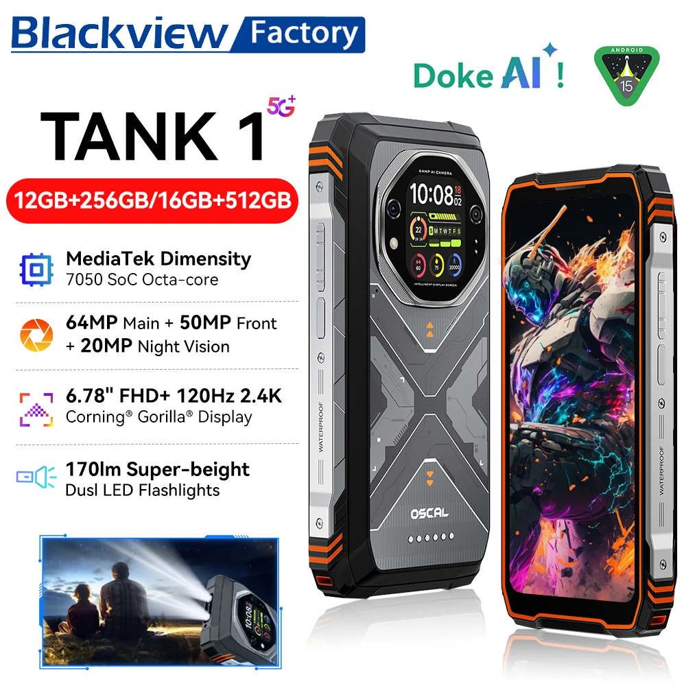 Blackview OSCAL TANK 1 Rugged Phone 6.78
