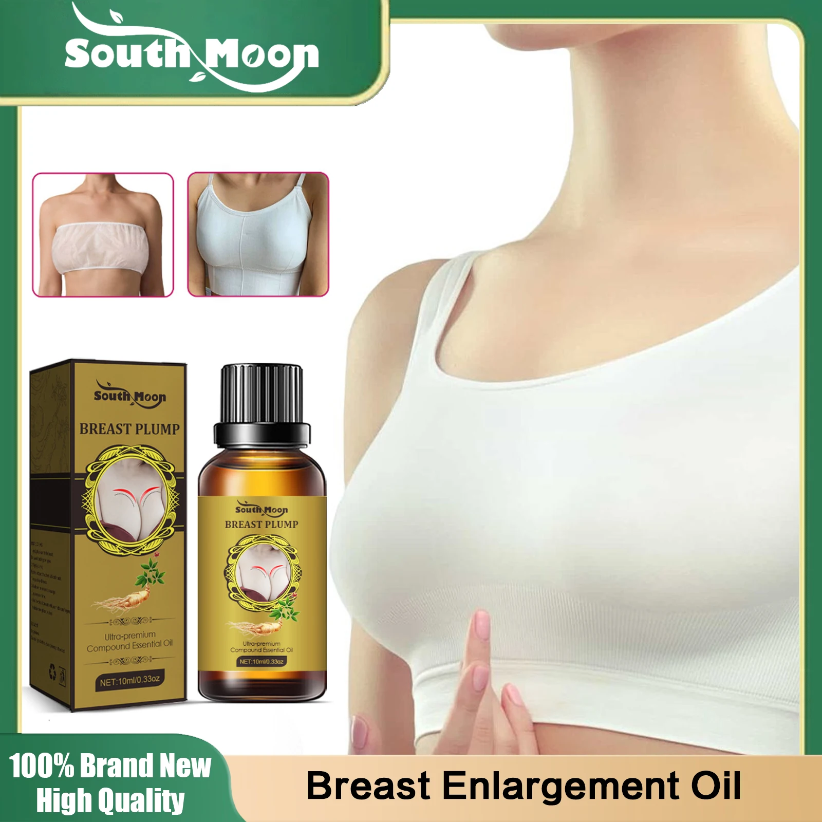 Breast Enlargement Essence Oil Chest Enhancement Lifting Firming Bust Sagging Promote Growth Bigger Chest Massage Sexy For Women