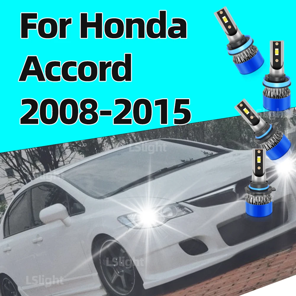 

2/4x Two-sided Led Headlight Bulbs 20000LM 120W Ultra Bright CSP 3570 For Honda Accord 2008 2009 2010 2011 2012 2013 2014 2015
