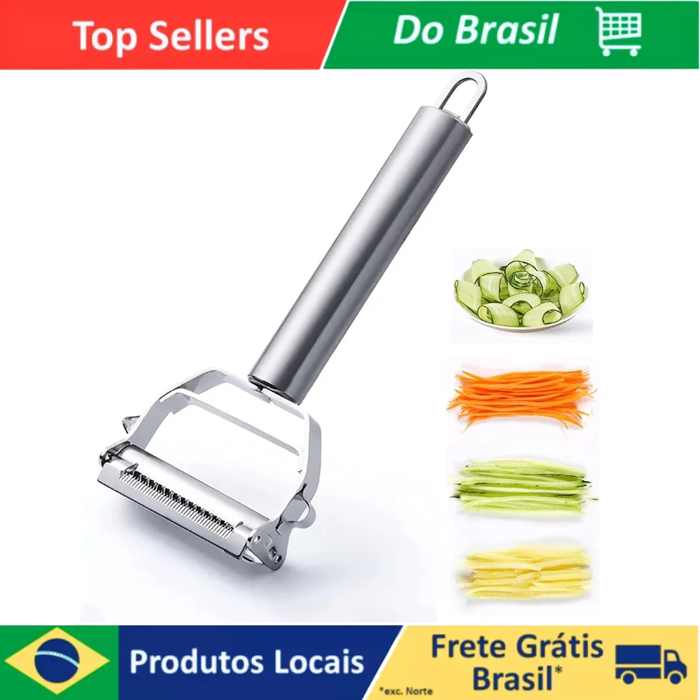 Descascador de Inox Acessório e Utensílio de Cozinha