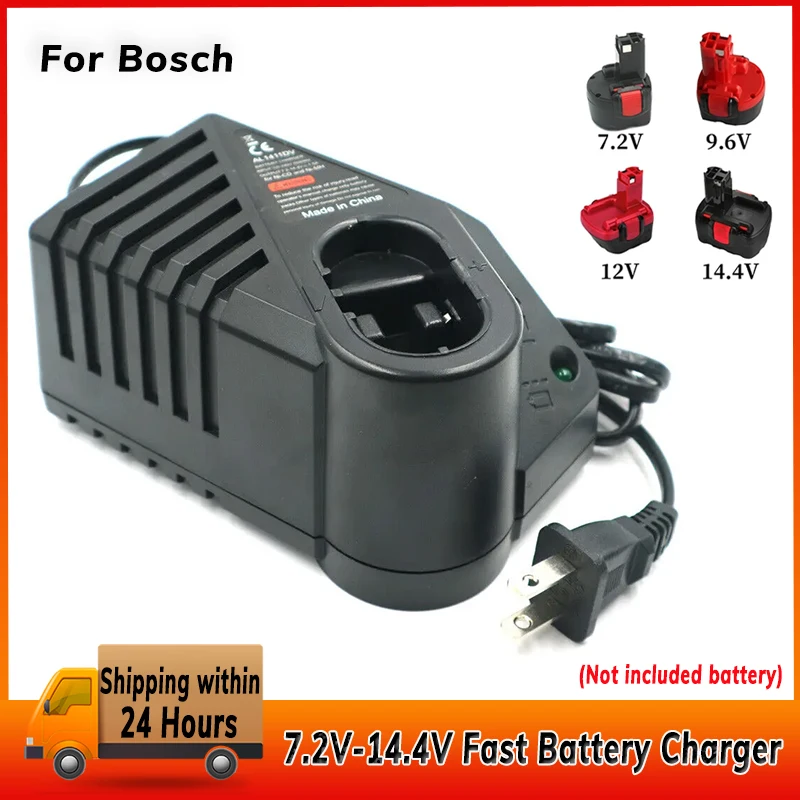 For Bosch 7.2V/GSR9.6/12V/14.4V Fast Battery Charger Adapter NI-MH NI-CD AL1411DV GSR7 2-2 GSR9 6-2 GSR12-2 GSB12-2