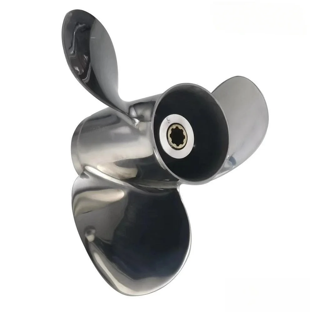 Buitenboordmotor Rvs Propeller voor Honda 8-20HP Boot Motor Propeller 9 1/4X9 9 1/4X10 9 1/4X11 1/4X12 8 Tand - afbeelding 2
