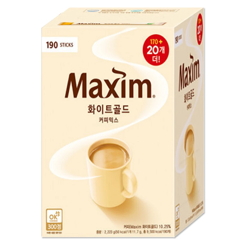 مزيج قهوة ماكسيم الأبيض والذهبي ، + 20 ، مجموع T