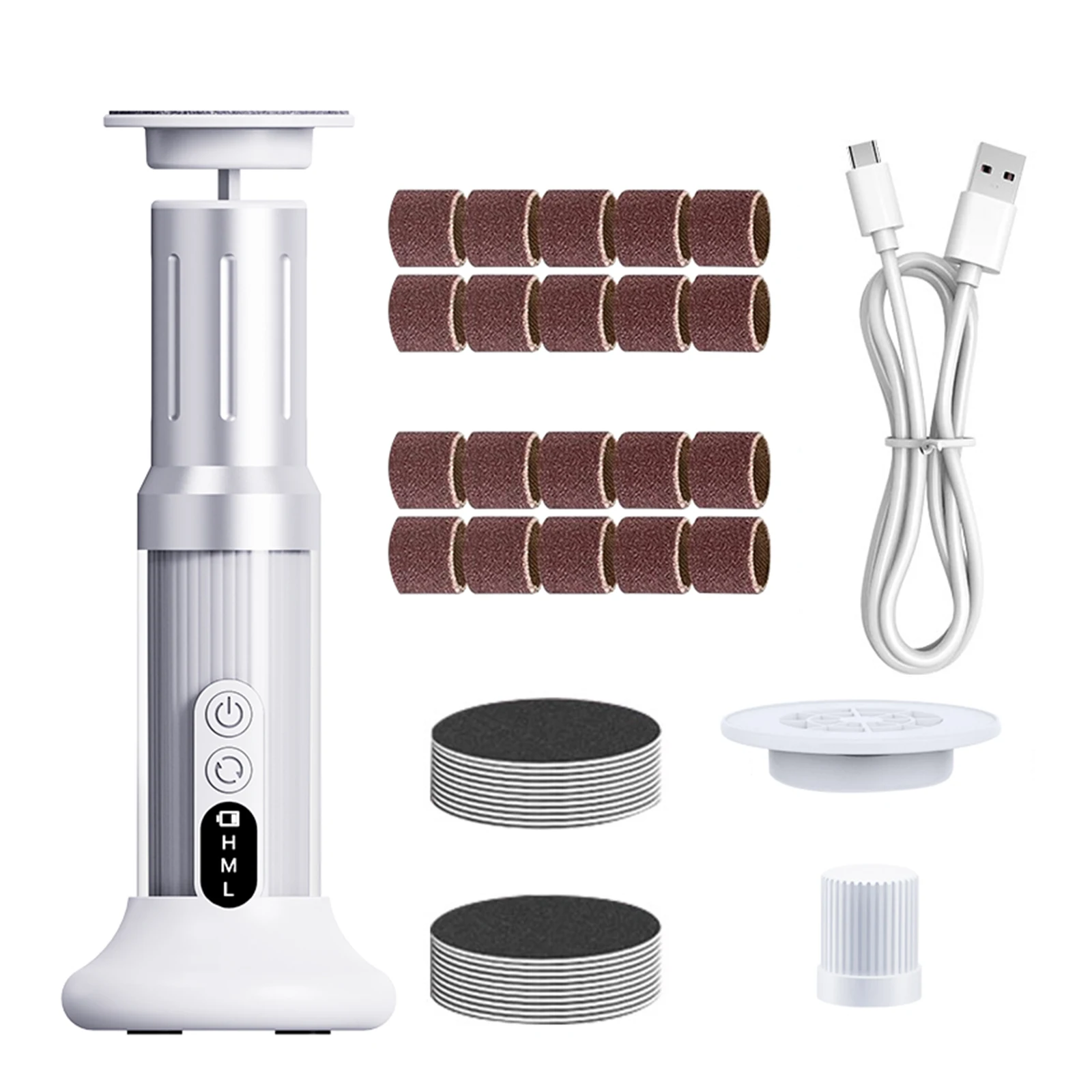 الكهربائية مزيل مسامير القدم العناية بالقدم ملف الكعوب الجلد الميت باديكير أداة مجموعة طاحونة القدم مع استبدال الصنفرة التبعي #6