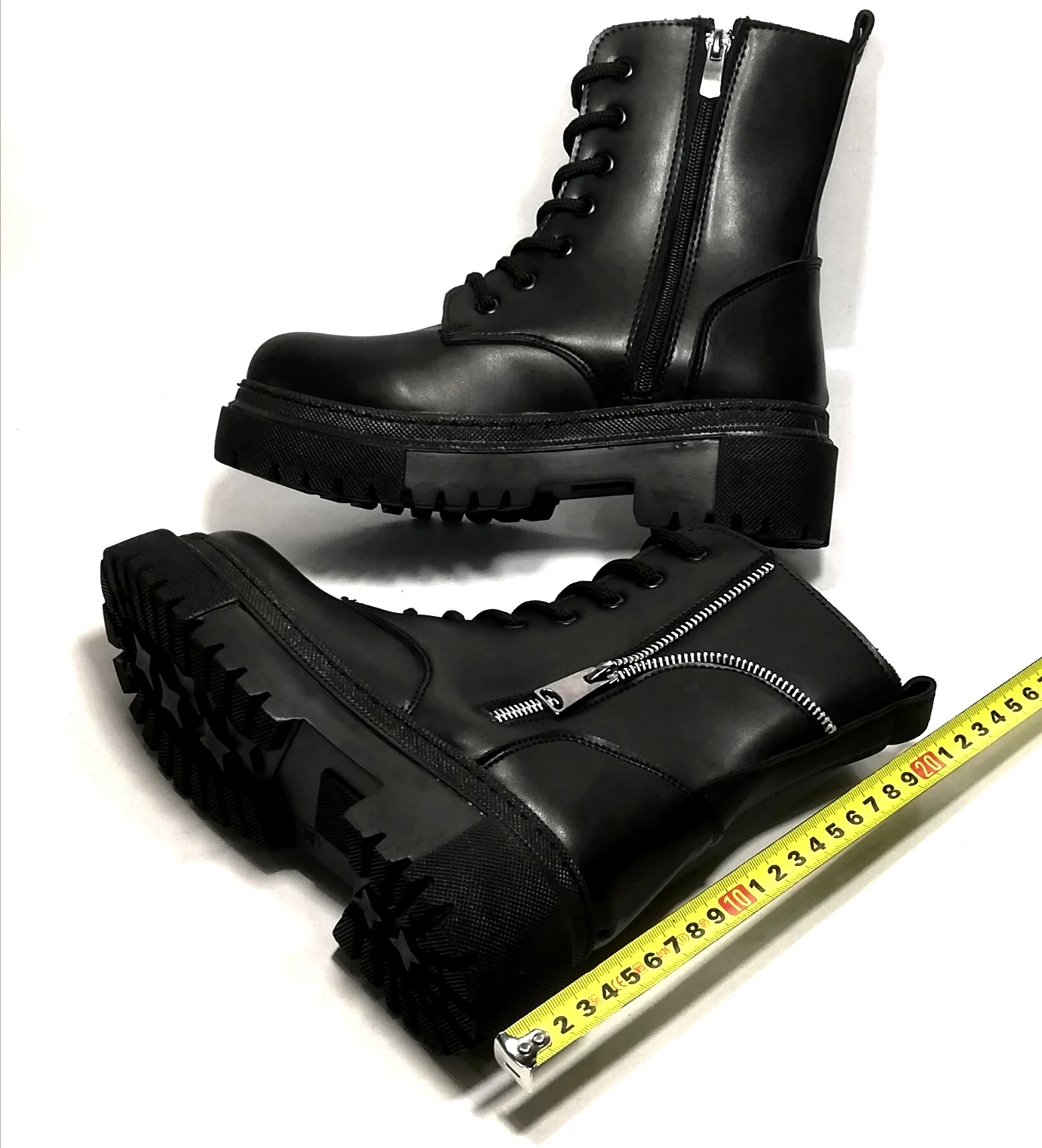 Women's black winter boots water resistant, modern, comfortable, eye-catching, standard fit for daily and school