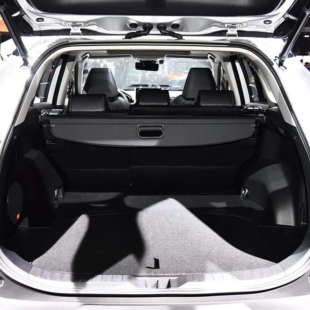 For Toyota Rav4 2019-2022 2023 2024 Black Retractable Trunk Cargo Cover Luggage Shade 1 Set