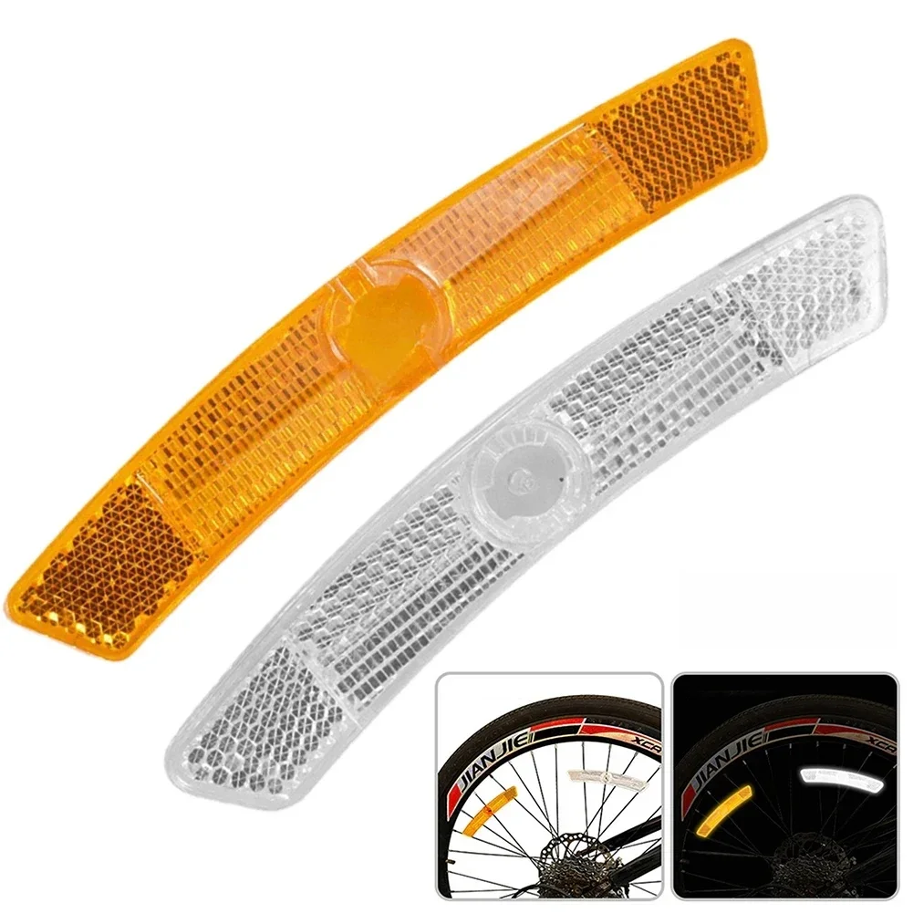 AliExpress TOOPRE 4 Pcs Mountain Bike Spoke Reflector 125x20mm White/Yellow Steel Rim Reflective Strips Bicycle Spoke Reflective Accessories