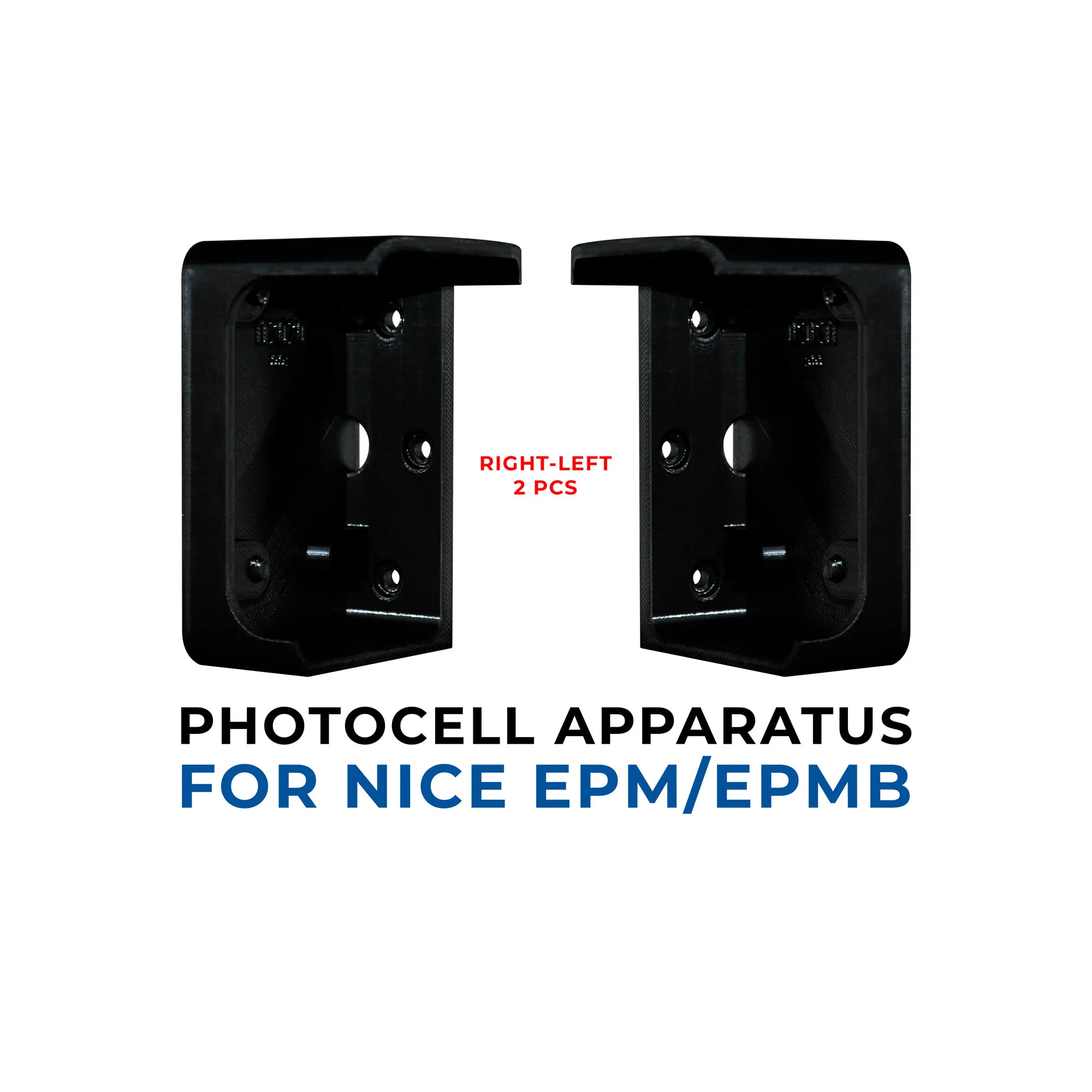 Alustor FA-01 Photocell Apparatus Black Right-Left 2 Pcs.(Nice EPM EPMB Special Photocell Apparatus)