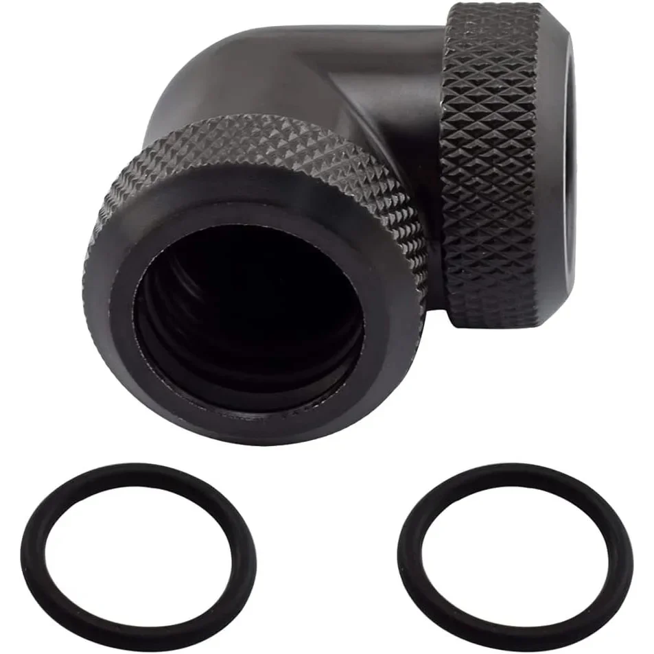 Kolanko ręczne 90 stopni do metalowych rur o średnicy wewnętrznej 10 mm i średnicy zewnętrznej 14 mm oraz sztywnych rur PETG do komputerowych złączy układu chłodzenia wodą — zdjęcie produktu 6