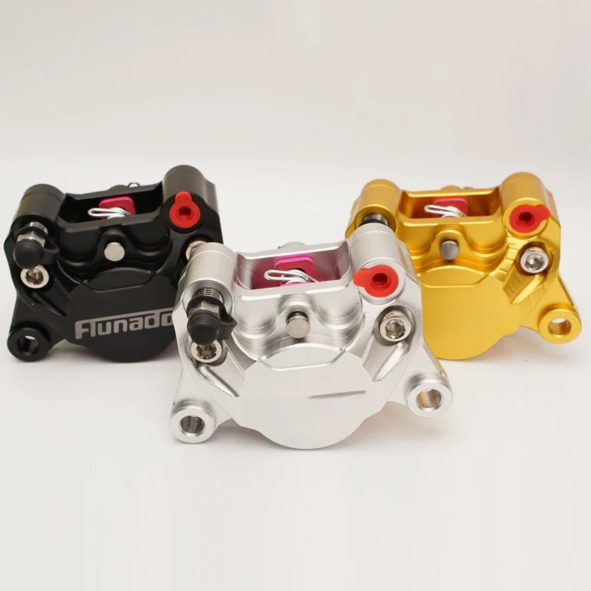 Zacisk hamulca Ebike jeden zestaw tłoka 84 mm montaż przedniego tylnego koła wspornik do 180 200 220 mm wirnik tarczy do Honda Yamaha Kawasaki — zdjęcie 2