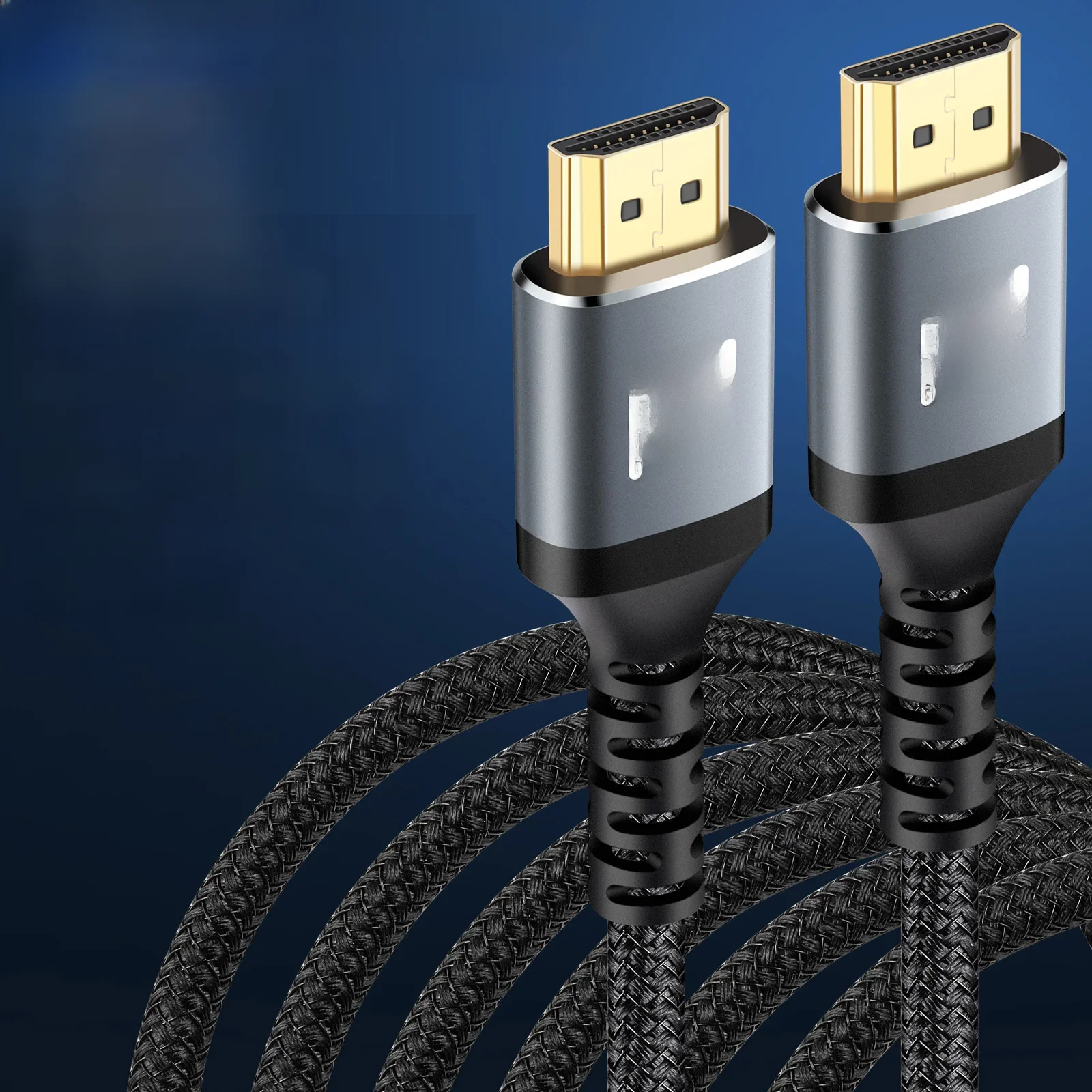 1/2/3/5/M Nylonowy oplot 8K@60Hz HDMI do HDMI 2.1 męski kabel audio-wideo 48GbpsDla laptopa PC Monitor komputerowy Kamera HDTV PS4 — zdjęcie produktu 5