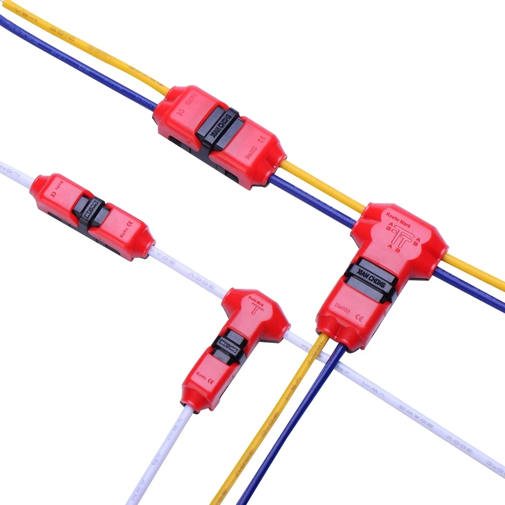 

10pcs Quick Splice Wire Wiring Connector for AWG22-18 1-2pin LED Strip Wire Cable Electrical Crimp Terminal Blocks Conductor