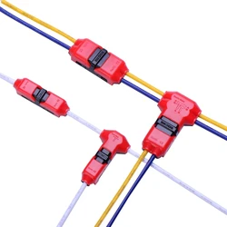 10pcs Quick Splice Wire Wiring Connector for AWG22-18 1-2pin LED Strip Wire Cable Electrical Crimp Terminal Blocks Conductor