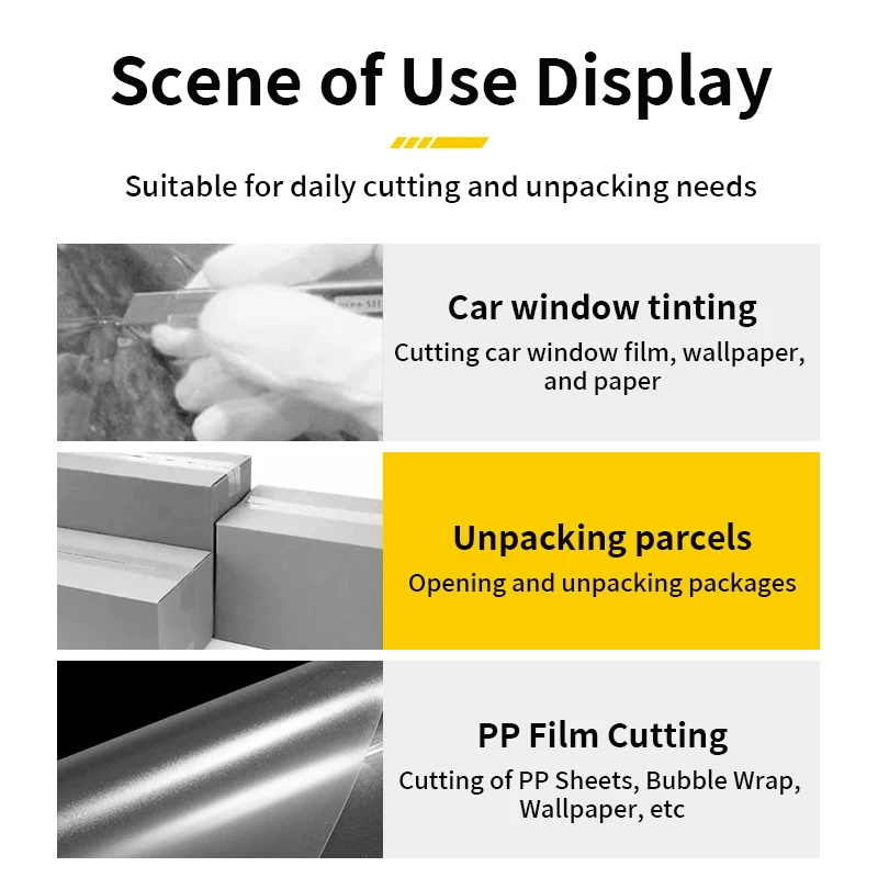 OLFA 9mm الفولاذ المقاوم للصدأ سكّين متعدّد الاستخدامات قاطع قفل تلقائي يتضمن مشبك جيب / شفرة Snapper SVR-2 #5