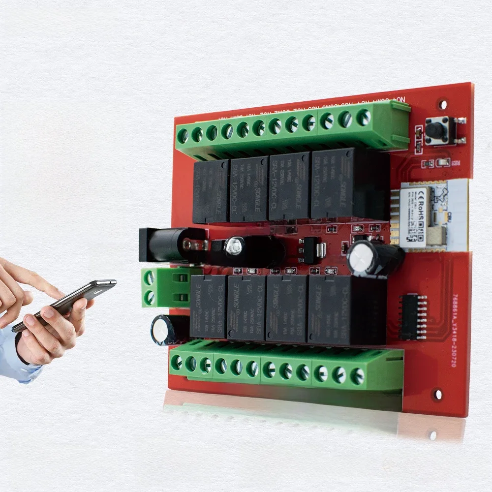 8CH Tuya bezprzewodowa moduł przełączający DC 12V 24V 8 kanałów moduł przekaźnika Wifi pilot aplikacji sterowanie DIY inteligentna automatyka domowa — zdjęcie produktu 7