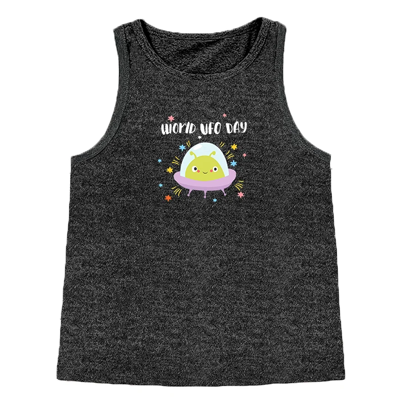 Extraterrestrial Worid Ufo Day  Fashion Women's Safety Tank Top Loose O Neck Sleeveless Casual Tank Top Women's Clothing