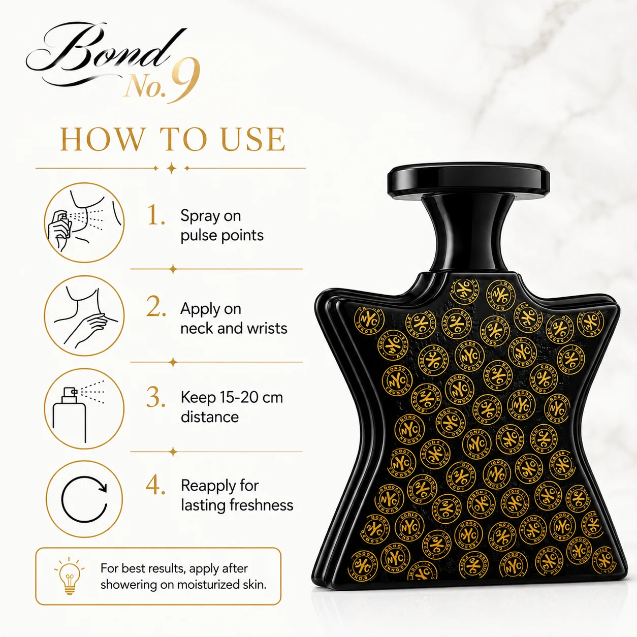 Bond No.9 New York Wall Street Perfume Eau De Parfum 100ml for Men Long Lasting Luxury Niche Fragrance Spray Fresh Citrus Blackcurrant Rose Oud Amber Musk Woody Scent Daily Wear Travel Gift view 5