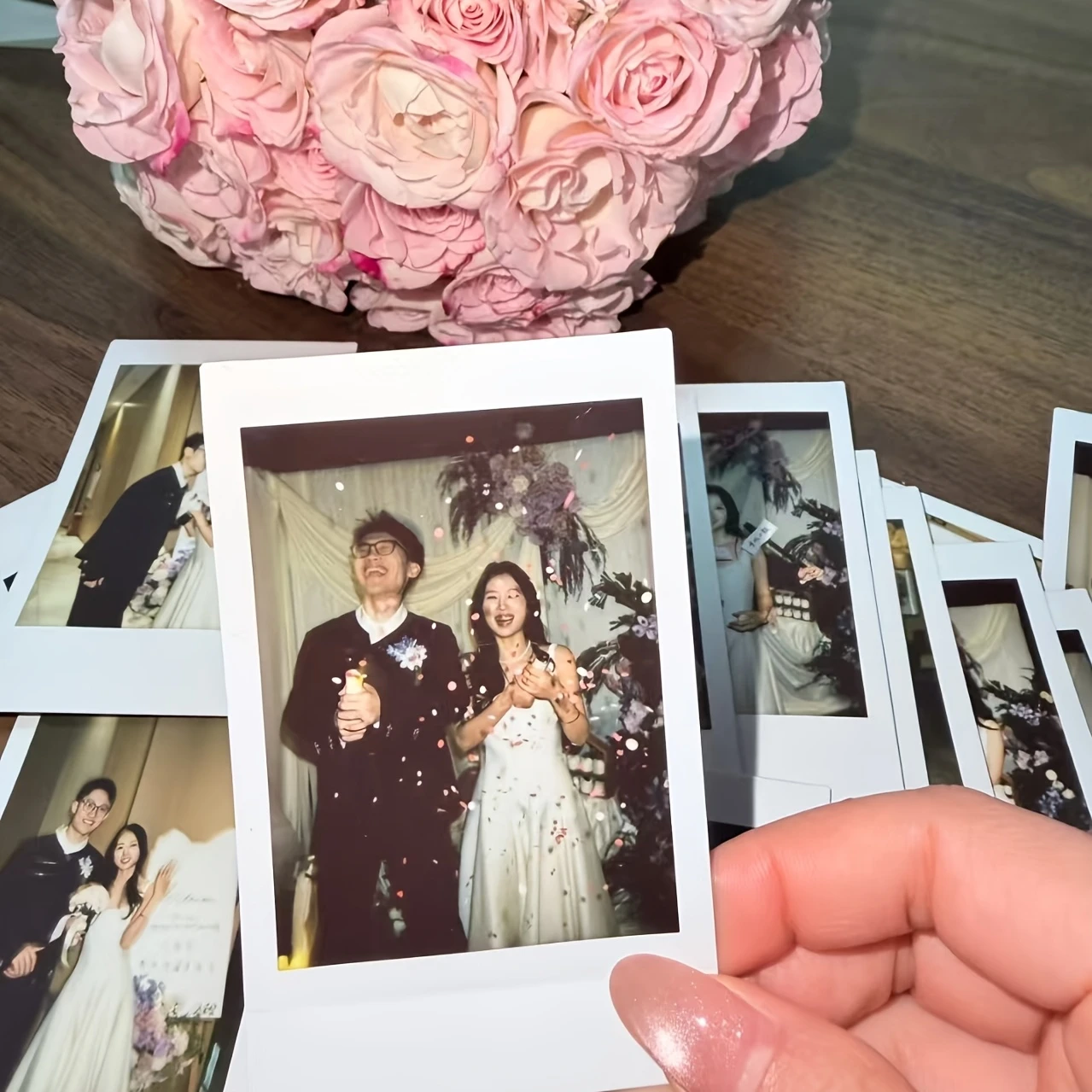 Cartes Photo HD Personnalisées Minimalistes avec Texture Élégante – Cadeau Souvenir Personnalisé pour Couple, Anniversaire, Fête, Surprise
