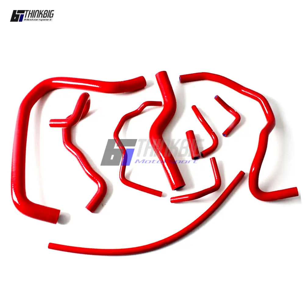 Silicone Coolant Hose Kit, Fits Honda Accord CG5/CG6/CF8 F23A / CF9 F20B 1998-2001 (10Pieces)