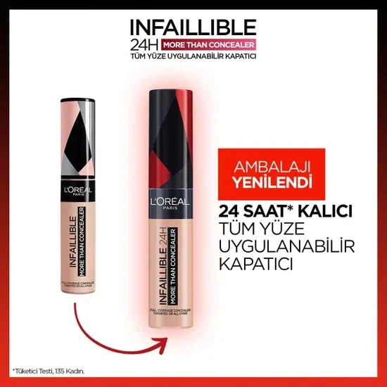 

L'Oréal Paris Infaillible Full Face Concealer 322 Ivory