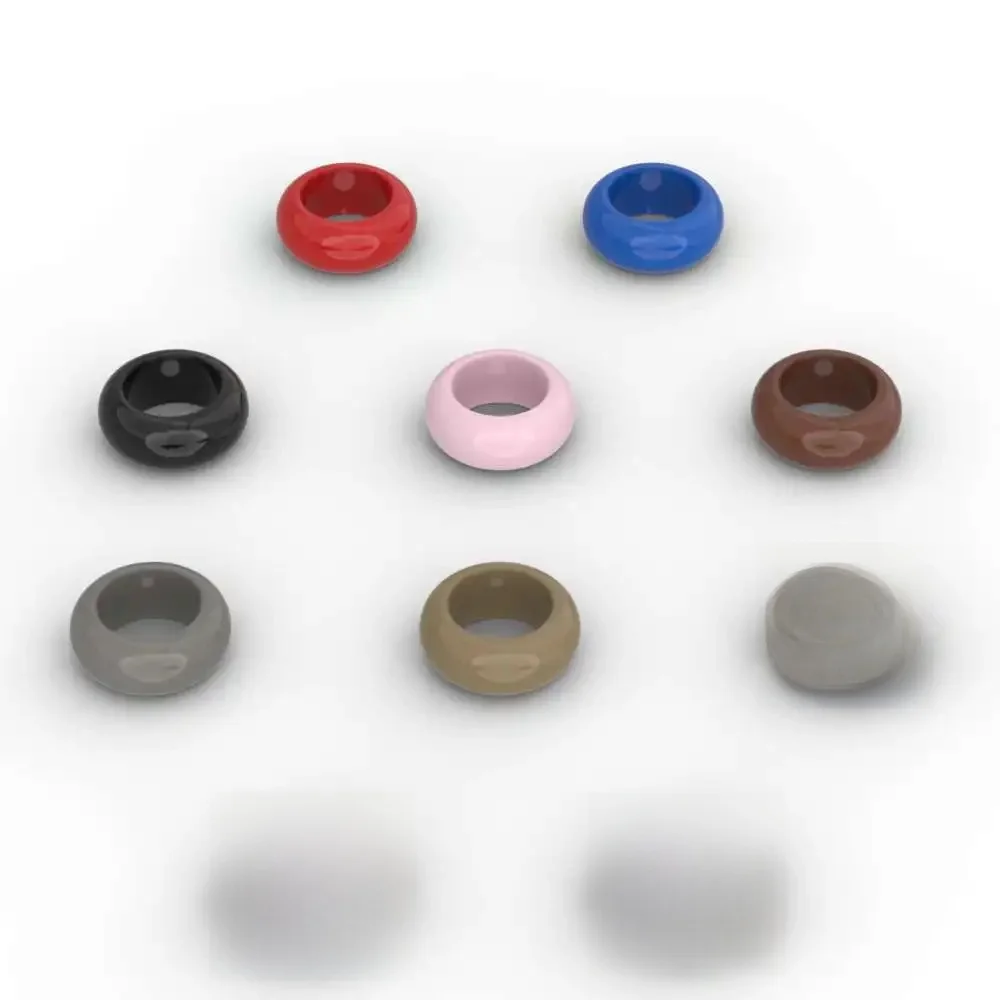 MOC 10 pièces 1x1 anneau blocs de construction 11010 figurines doigt 10067 pièces de décoration briques particules bricolage jouets enfants cadeaux d'anniversaire