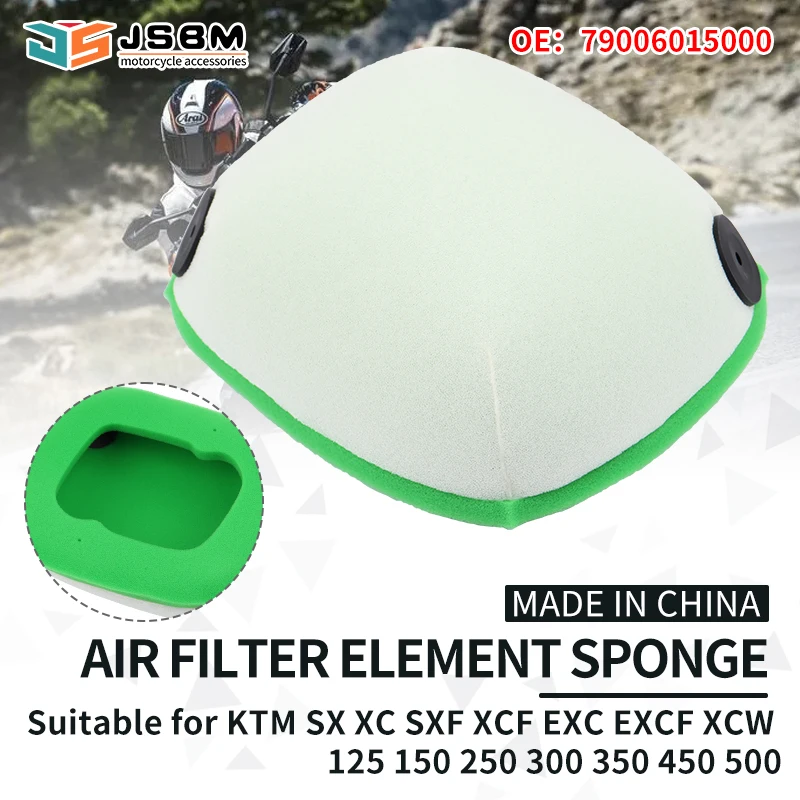 

JSBM Motorcycle Washable Foam Air Filter For Husqvarna KTM SX XC SXF XCF EXC EXCF XCW FC TC FE TE 125 150 250 300 350 450 500