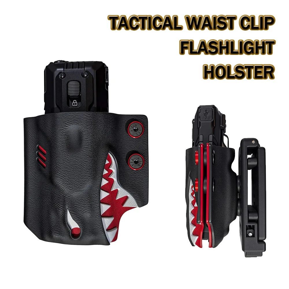 

1 Piece Tactical Flashlight Scabbard K-Sheath with Belt Clip Hunting Lighting Accessory for EDC27/EDC25/EDC23/EDC37 Flashlight