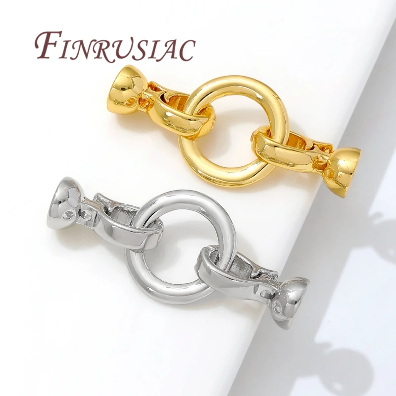 Locks For Jewelry 18K Gold Plated Fasteners For Bracelets Clasps For Jewelry Connectors Accessories DIY Findings image 4
