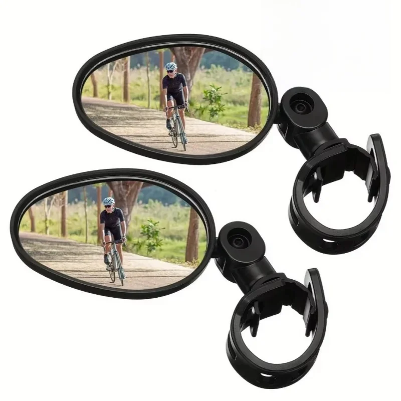AliExpress NONE Bike Mirror 360 Degree Adjustable Rotatable Handlebar Mirror Wide Bycicle Accessories Cycling Rear View Mirror