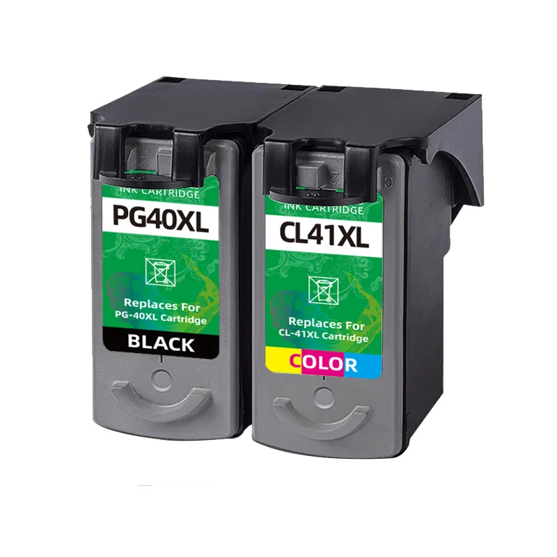 Remanufactured PG40 CL41 Compatible Ink Cartridge for canon PG 40 41 pg-40 cl-41 for printer iP1600 iP1200 iP1900 MP140 MP150