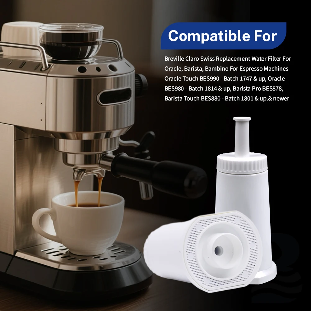 Filtro De Agua De Repuesto Buyorda Compatible Con for Breville, for Sage Claro Swiss, Apto Para Máquinas De Café Oracle, Barista & Bambino Espresso