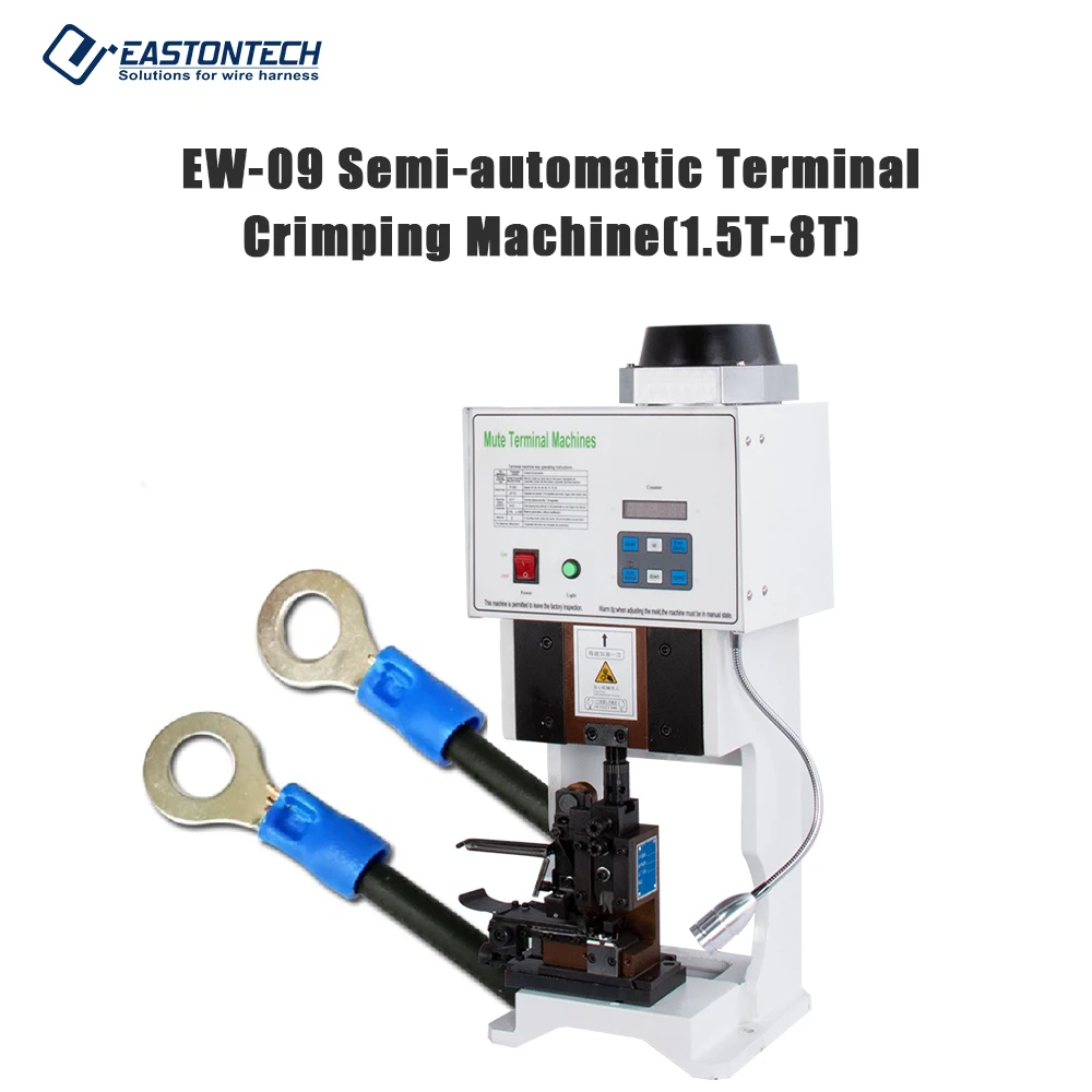 

EASTONTECH EW-09C Factory Price Wire Crimp Terminal Machine With OTP Molds Applicator Accessories Blades