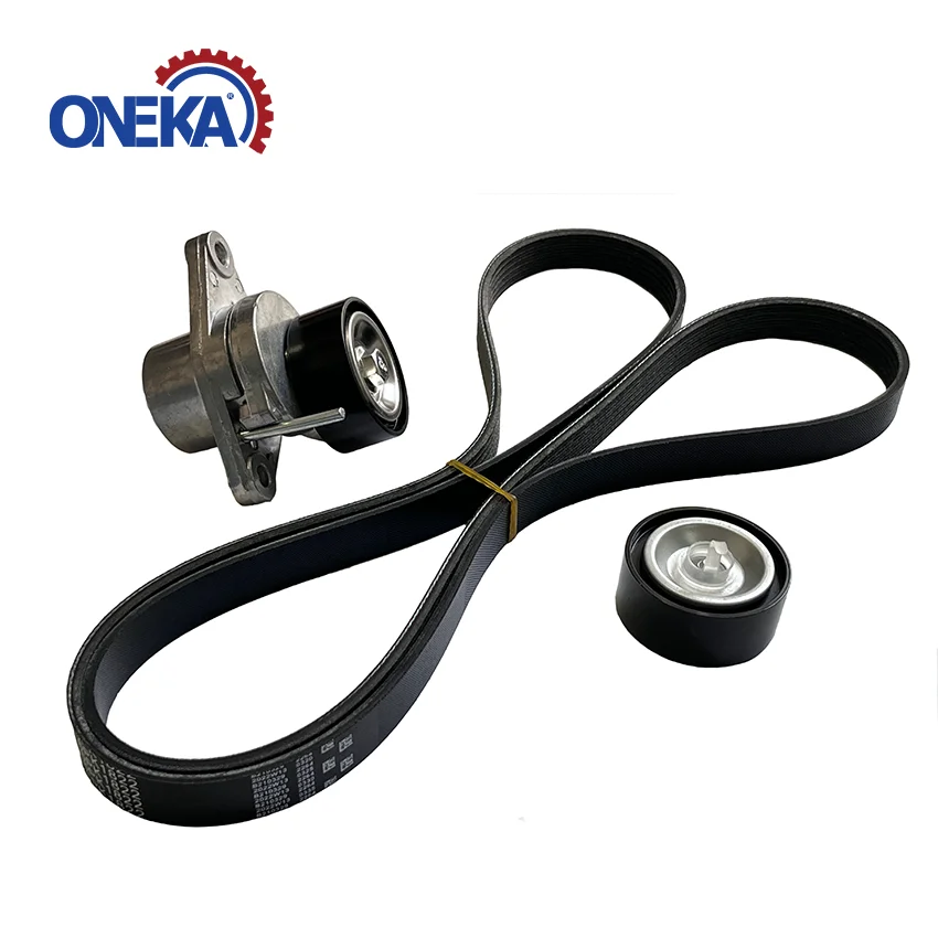 

ONEKA V-Ribbed Belt Set for Renault Duster Laguna III 1.6 Logan 1.4 1.6 Dacia Dokker 1.6 117206746R 6PK1822