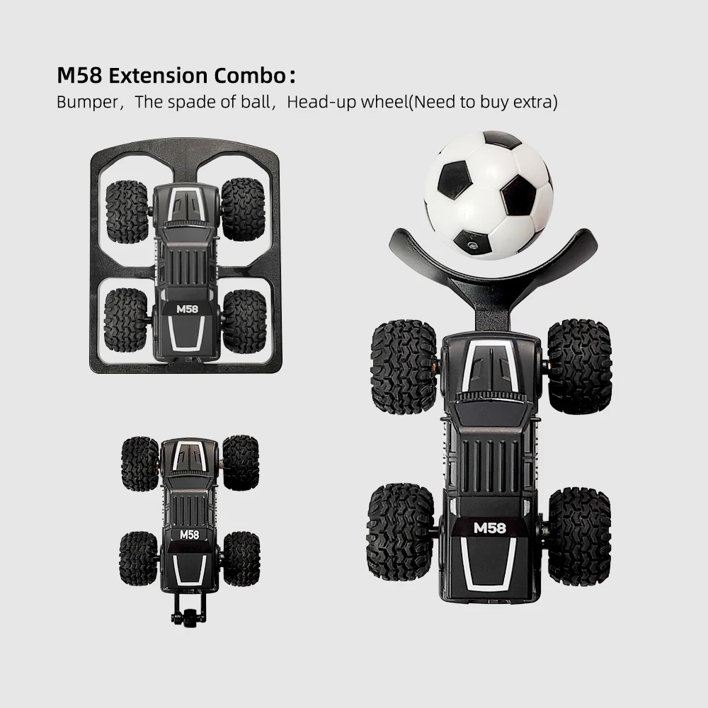 LDARC extension combo kit toy ball parts  617 motor Trie S20 Servo shell accessories ofor M58  mini Monster desktop rc car