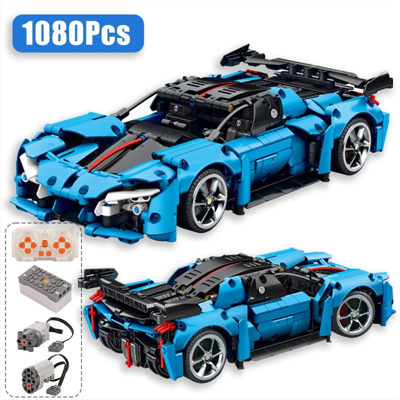 

Technical Expert Remote Control Racing Sport Car Model Building Blocks City Supercar Speed Vehicle MOC Bricks Toys For Kids Gift