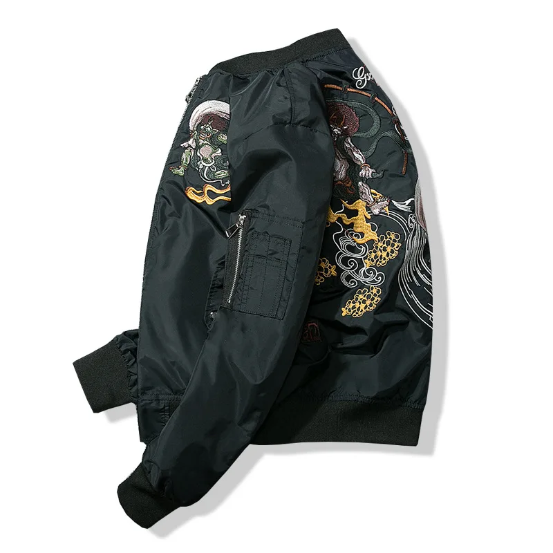 2025 Spring Japanese Fashion Brand Yokosuka Embroidery MA-1 Air Force Pilot Jacket Men's and Women's Couple Baseball Jacket