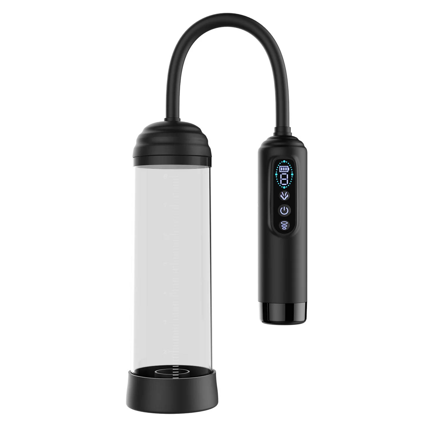 Automatic Penis Pump for Men, 6 Modes Electric Vacuum Pump with Frequency Display, USB Rechargeable Male Training Device, Detach