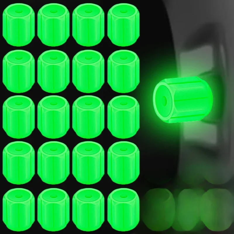 AliExpress NONE 4/8/16Pcs Car Luminous Tire Valve Cap Fluorescent Night Glowing Motorcycle Bike Wheel Nozzle Car Tyre Valve Stem Luminous Caps