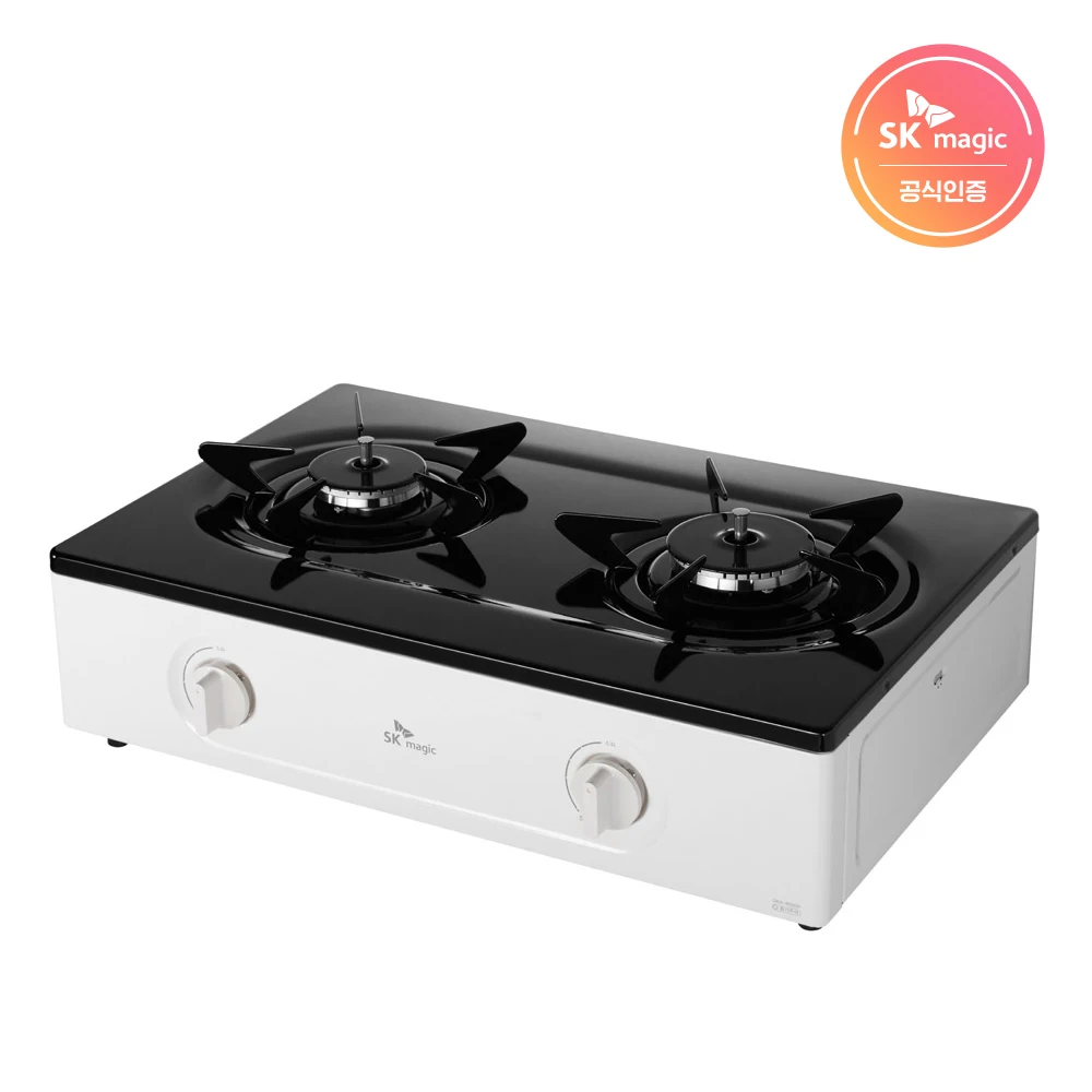 موقد غاز صديق للبيئة بشعلتين من SK MAGIC GRA-850SR