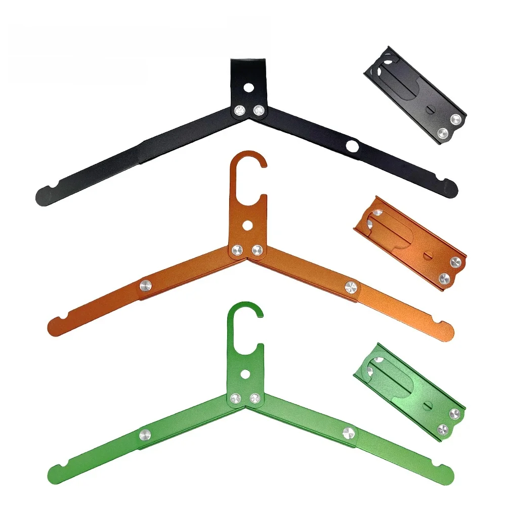 Cintre pliant en alliage d'aluminium pour Camping en plein air, 3 pièces, support de séchage de manteaux Portable pour la maison, cintres en métal pour voyage