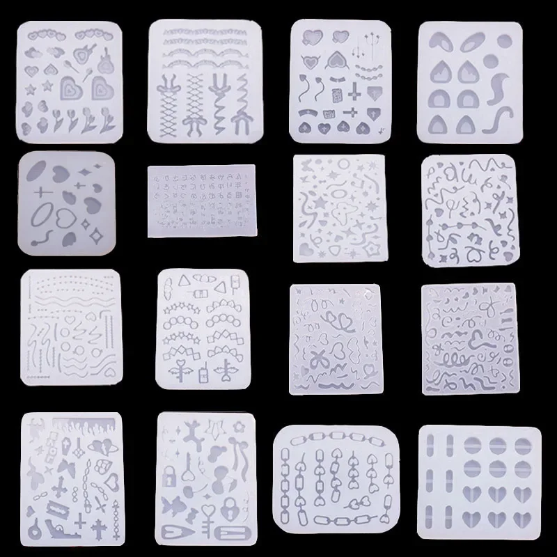 DIY żywica epoksydowa formy biżuteria akcesoria biżuteria narzędzia silikonowe formy wstążka Shaker formy akcesoria — zdjęcie 2