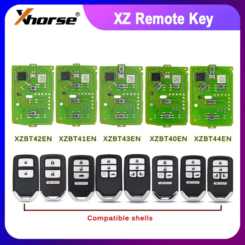 

Xhorse XZ Smart Key PCB XZBT42EN XZBT41EN XZBT40EN XZBT43EN for Honda Pilot Insight Accord Civic Odyssey CR-V Passport Clarity