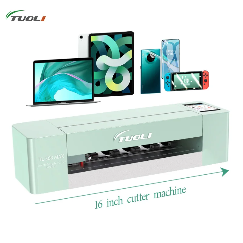 

Tuoli 16 Inch Mobile Cell Phone Hydrogel Screen Protector Custom Print Intelligent Tpu Film Guard Cutting Machine Cutter