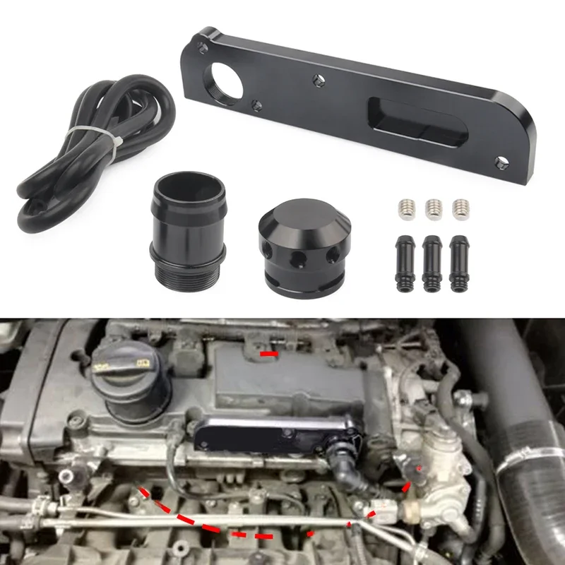VAG 2.0TFSI PCV Delete Plate Billet PCV Delete Plate Kit Revamp Adapter dla Volkswagen (VW)/Audi/SEAT/Skoda — zdjęcie 2