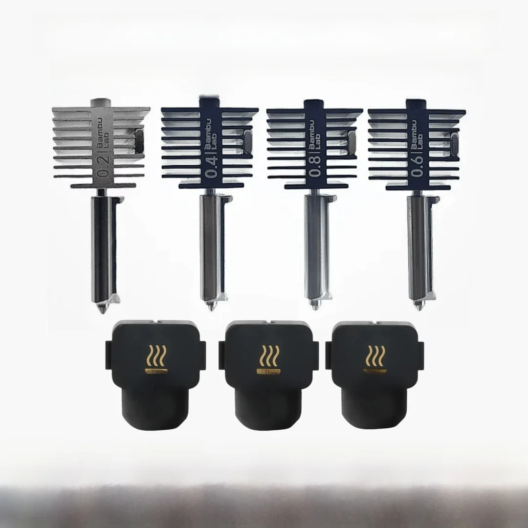 Oryginalny zestaw Hotend do Bambu Lab A1/A1 Mini, szybki moduł Hot End, dysza ze stali hartowanej 0.2/0.4/0.6/0.8mm, część do drukarki 3D — zdjęcie produktu 7