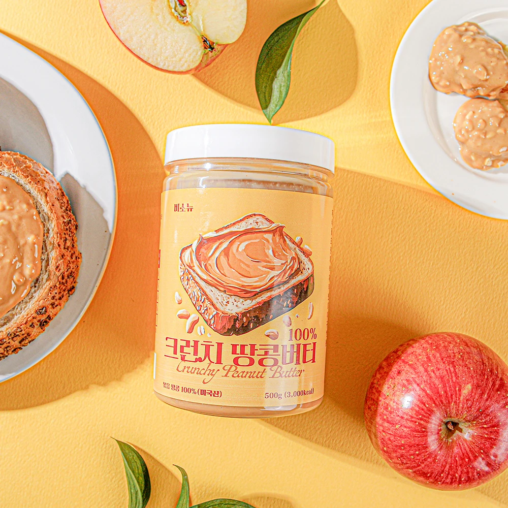 비소뉴 크런치 땅콩버터 100% 무첨가 - 1