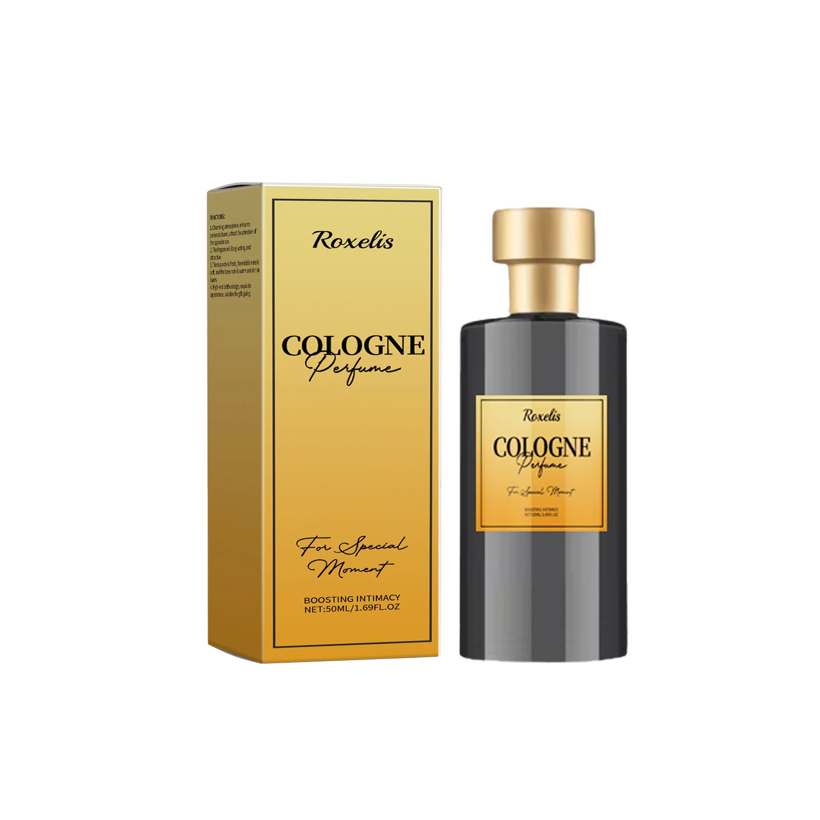 Roxelis 50ml Colonia Profumo ai feromoni San Valentino Fragranza duratura Profumo fresco Flirtare Incontri Profumo a rilascio affascinante