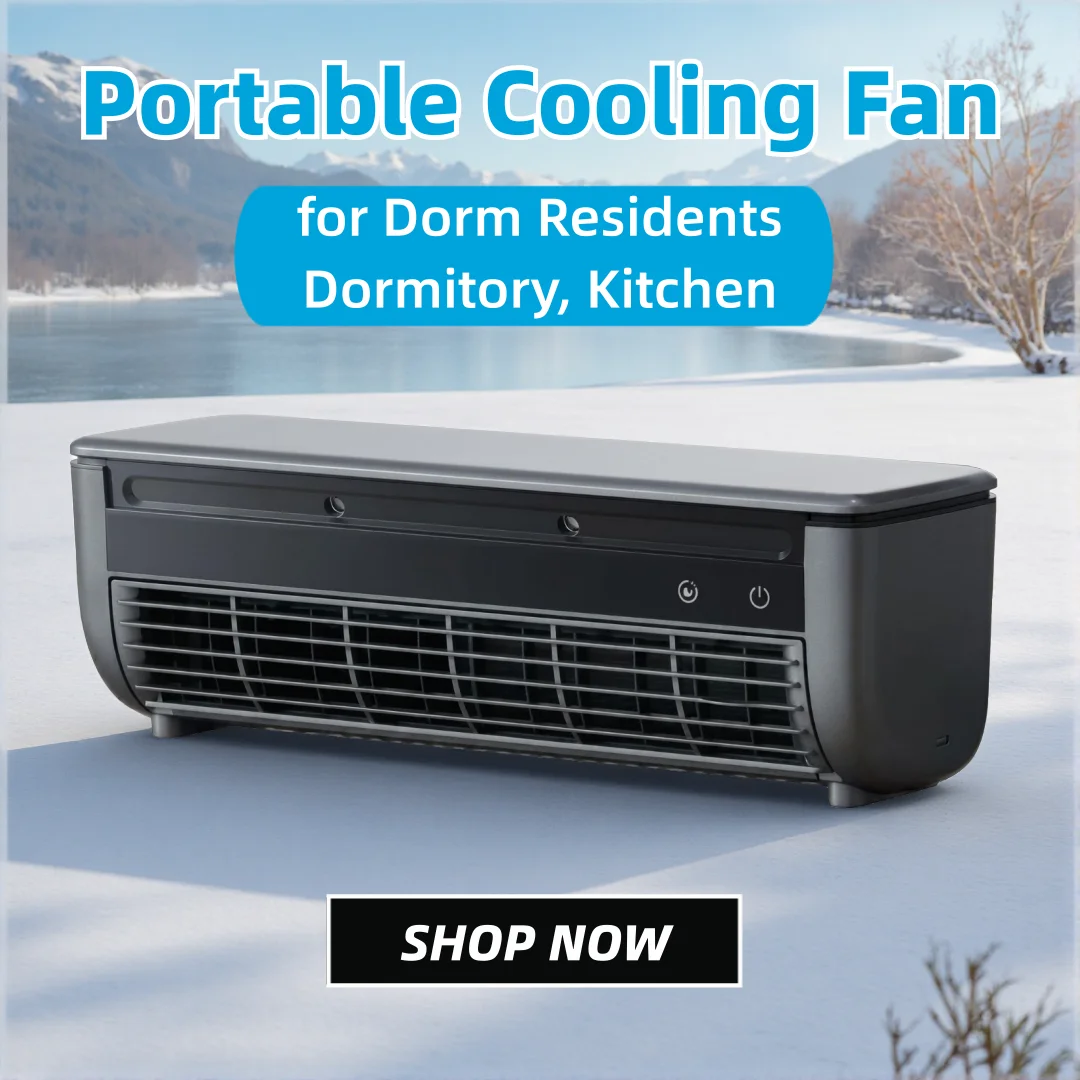 

Wall-Mounted Air Cooling Fan 20W Power Quick Cooling Easy To Install Leafless Home Kitchen Air Conditioning Fan