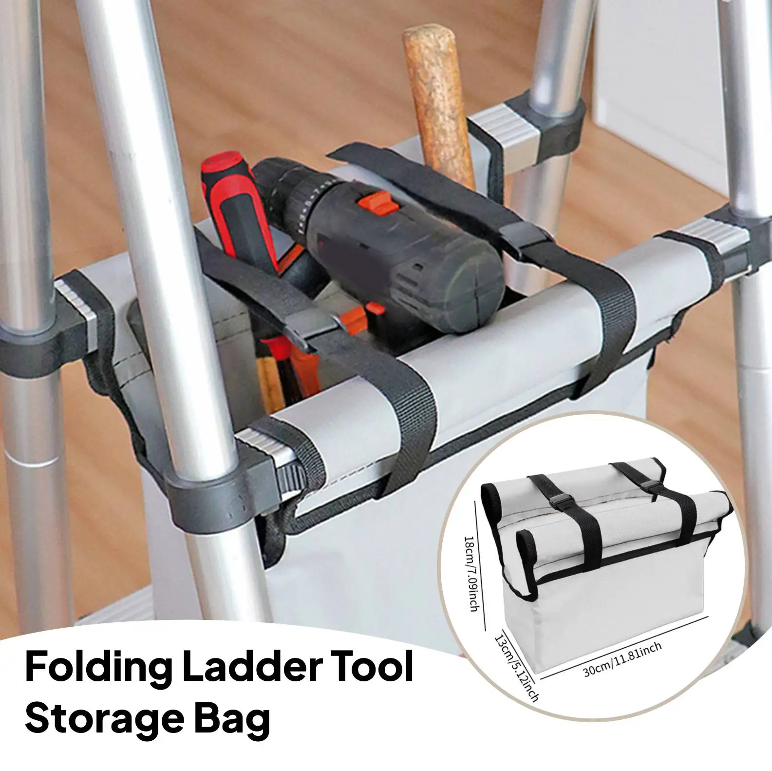 

Водонепроницаемая складная сумка для хранения инструментов с лестницей, органайзер из ткани Оксфорд, подвесная сумка для инструментов для многофункциональной сумки для аксессуаров для инструментов