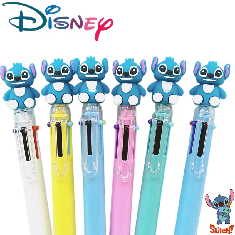 Disney Anime Stitch Cartoon Kawaii Gel Pen Spiderman Cute Stationary Supplies Accessories Pen Childern School Supplies Gift